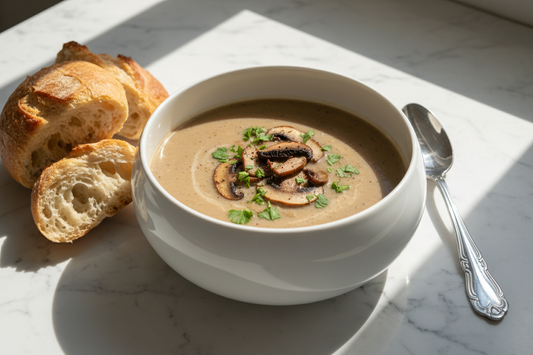 Creamy Mushroom Soup (Freezer-Friendly) for Calm Weeknights