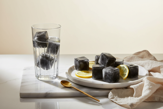 Activated Charcoal Lemon cubes