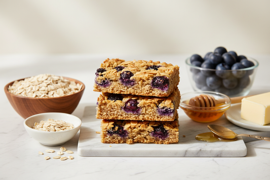 Blueberry Almond oat bars