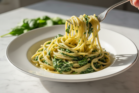 Garlic Spinach Cream Pasta Sauce (Freezer-Friendly) for Calm Weeknights