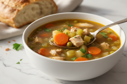 Hearty Chicken & Vegetable Soup (Freezer-Friendly) for Calm Weeknights