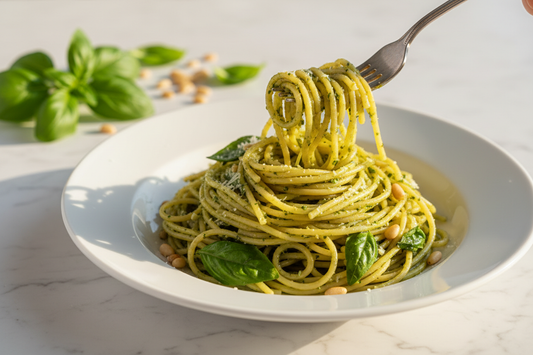 Fresh Green Pesto Pasta Sauce (Freezer-Friendly) for Calm Weeknights