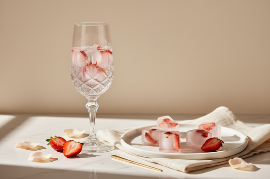 Rose Water Strawberry cubes