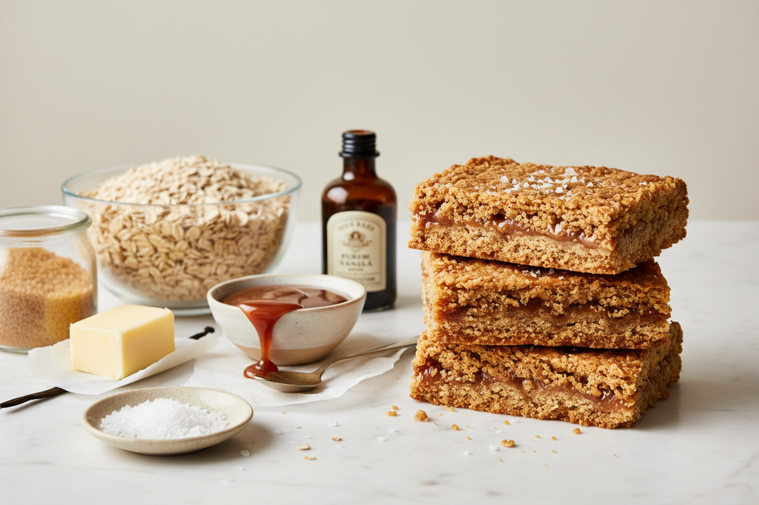 Salted Caramel oat bars